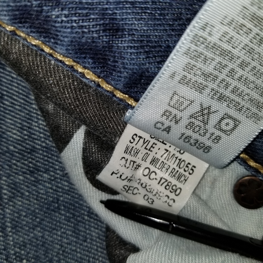 LUCKY BRAND JEANS 221 ORIGINAL STRAIGHT 28X32 - Picture 7 of 8